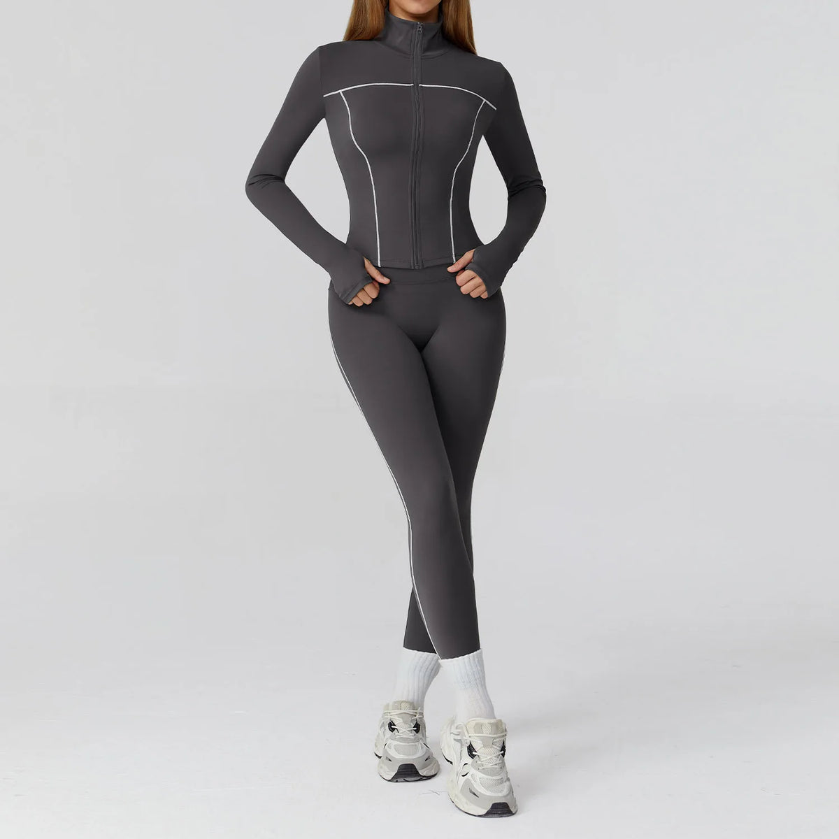 Seamless Yoga Set 2/3PCS Gym Clothes Sportswear Yoga Suits Women Fitness Set Tracksuits Sports Long Sleeve Jacket Gym Leggings
