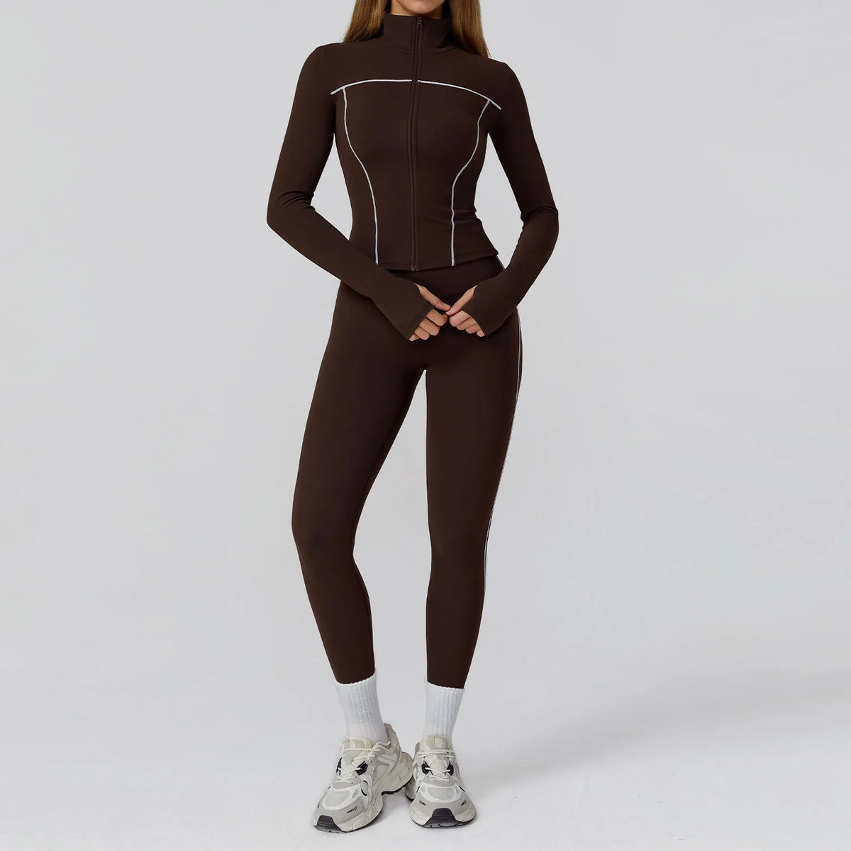 Seamless Yoga Set 2/3PCS Gym Clothes Sportswear Yoga Suits Women Fitness Set Tracksuits Sports Long Sleeve Jacket Gym Leggings