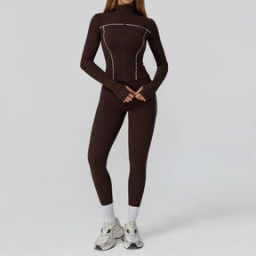 Seamless Yoga Set 2/3PCS Gym Clothes Sportswear Yoga Suits Women Fitness Set Tracksuits Sports Long Sleeve Jacket Gym Leggings