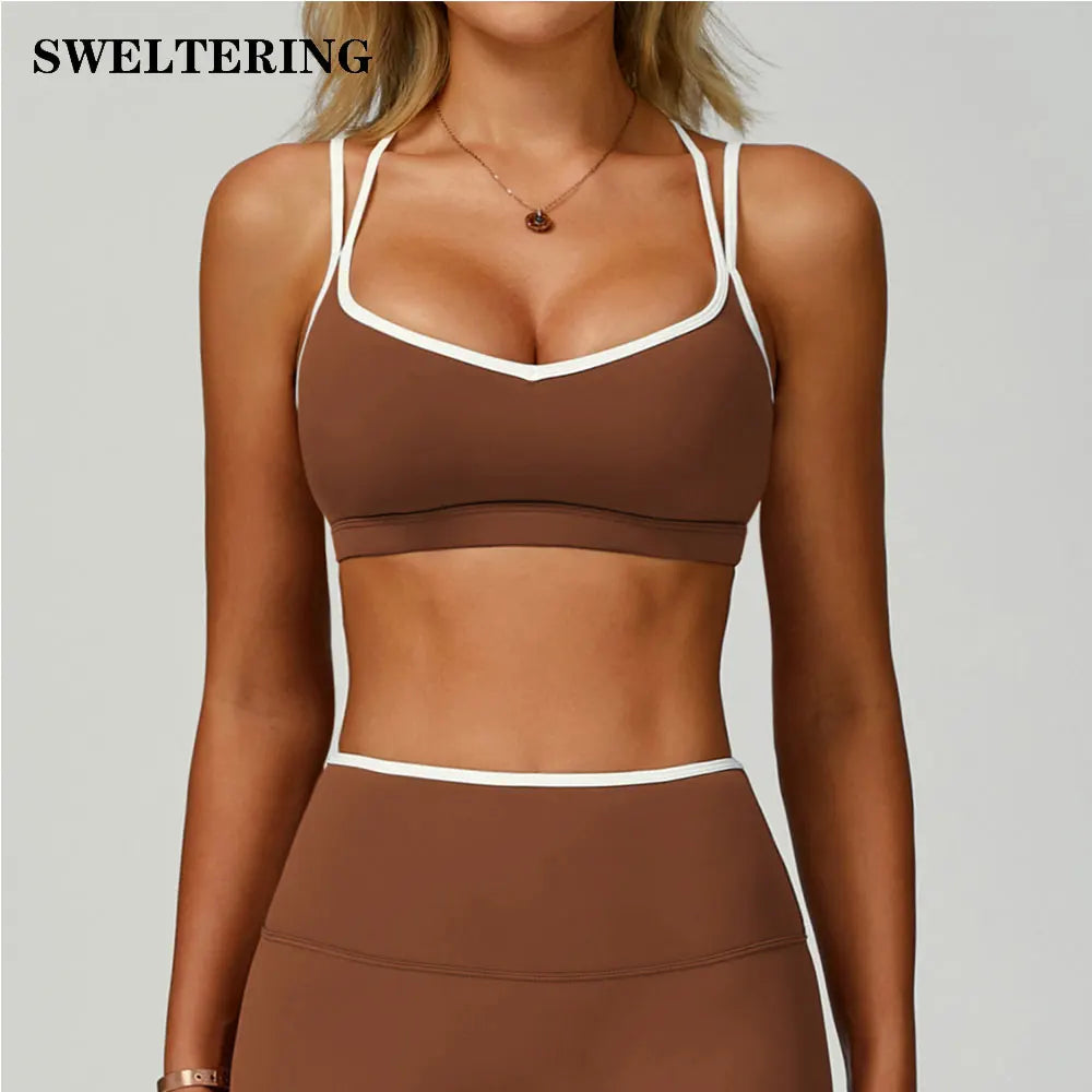 Sports Underwear Women Fitness Bra Workout Tops Gym Fitness Sports Bras Sexy Athletic Sport Bra Women Backless Gym Yoga Crop Top